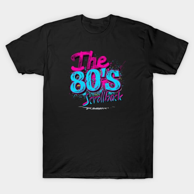 80's scrollback vibrant T-Shirt by GraphGeek